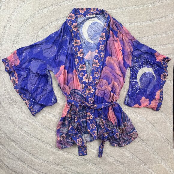 SPELL & The Gypsy Collective Luna Short Robe - Picture 1 of 5